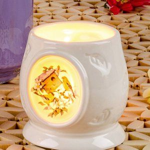 See-Thru Window Bird Ceramic Candle Holder NEW, unique, Spring Gift tealight